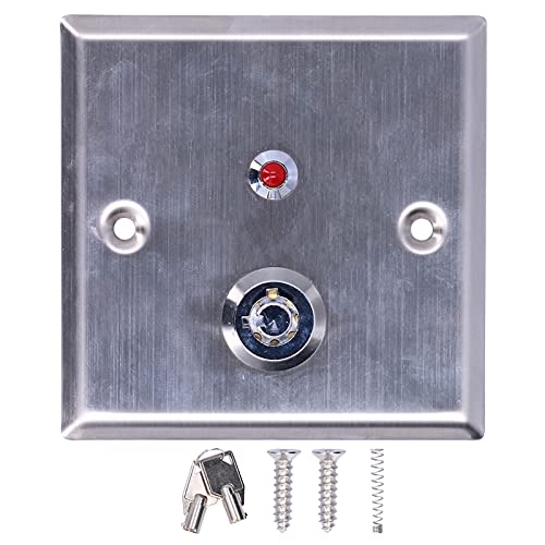 Exit Switch Access Control, 12VDC Exit Key Switch, On/Off Lock,