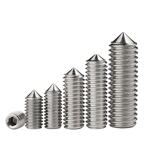 10 pz/lotto Esagonale esagono incassato vite cono point grani vite M2 M2.5 M3 M4 M5 M6 M8 M10 M12 Acciaio Inossidabile 304 DIN914-M8, 16mm x 10 pz