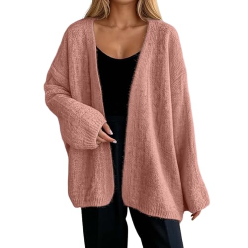 Cardigan de lana mujer extragrande y ligero con punto transpirable