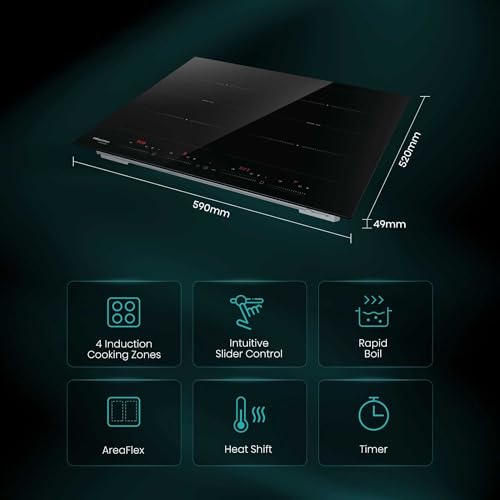 Hisense HI6442BSCE, Induction hob, Black