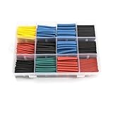 560PCS Heat Shrink Tubing kit, ELECTRAPICK Insulated Electrical Wire Cable Wrap Heat Shrink Tube kit with Box 11 Sizes (Shrink Ratio 2:1)