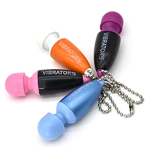 Mini vibrador vaginal anal estimulación clínica llavero de bolsillo sexy (morado)