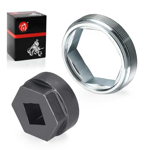Image of Steering Stem Bearing Nut Bolt Removal Tool & Holder Nut For YAMAHA Banshee Big Bear Bruin Grizzly Kodiak Warrior Raptor Wolverine 350 400 450 600 660 700 YFZ450 YFB250 Timberwolf 250