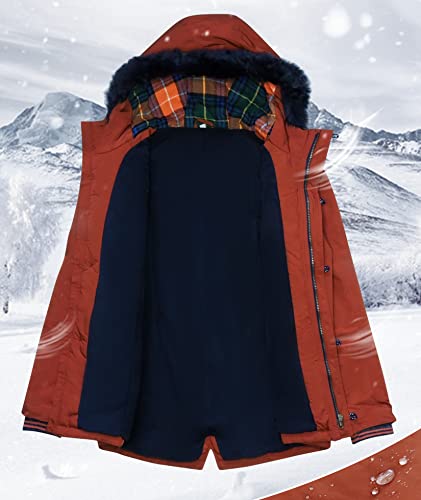 Image of SOLOCOTE Boys Winter Coats Kids Winter Jacket Warm Thick Heavyweight Tough Long Windproof Outwear with Hood