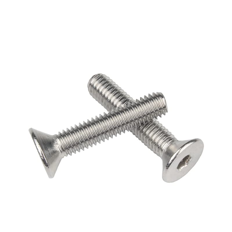 Image of Rely VP INDUSTRIES (Pcs-25) M4X10 mm CSK Allen Head Screw Stainless Steel | Countersunk Bolt with Allen Key 1 pc Free
