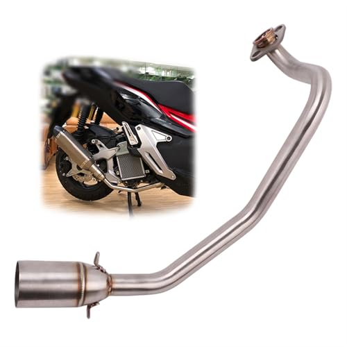 MKYOKO Sistemi di Scarico per Moto Slip On 51mm Silenziatore per X-ADV150 X-ADV 150 X ADV150 Tubo Collettore Scooter Tubo di Collegamento Anteriore