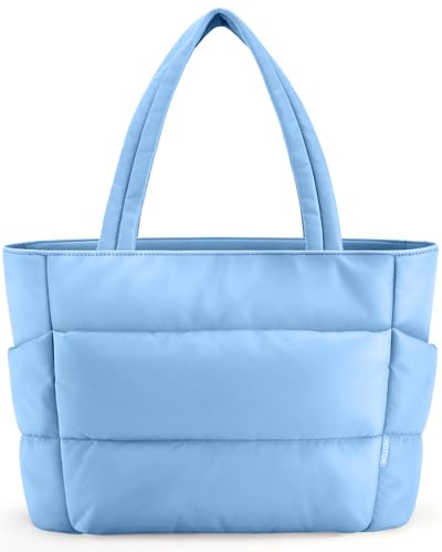 Image of HOTOR Puffer Tote Bag for Women, Multi-Pocket, Zippered