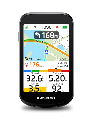 Image of iGPSPORT BSC500 GPS Bike Computer, 3.3'' Touchscreen MAP & Voice Navigation Ebike Mode Climb Training Function