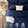 CozyLux Twin Comforter Set with Sheets Navy Blue - 5 Pieces Bed in a Bag Twin, All Season Bed Set for Girls and Boys, Bedding Set with Down Alternative Comforter, Sheets, Pillowcase & Sham #1