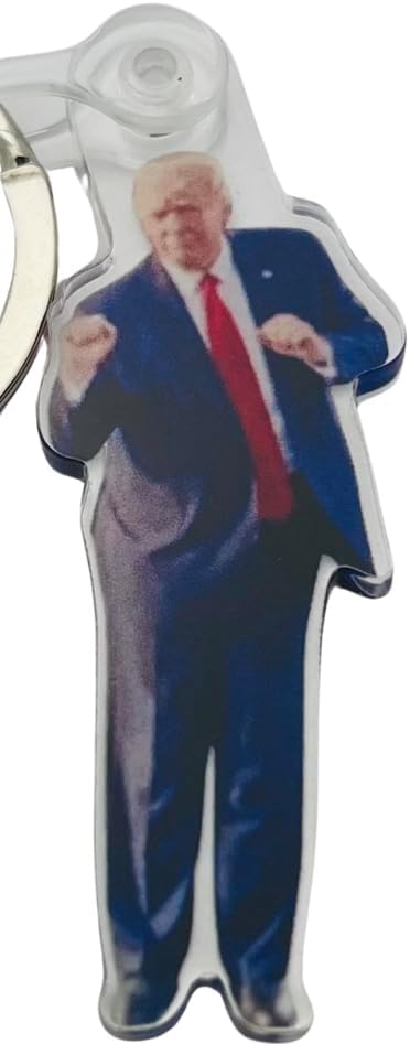 Miniatura 3 de Westmon Works Llavero de acrílico de Donald con llavero de metal fabricado en los Estados Unidos, Multicolor -