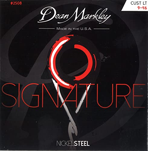 Dean Markley 2508B Jeu de cordes pour Guitare électrique Nickel Steel Custom Light 9-46 Cover