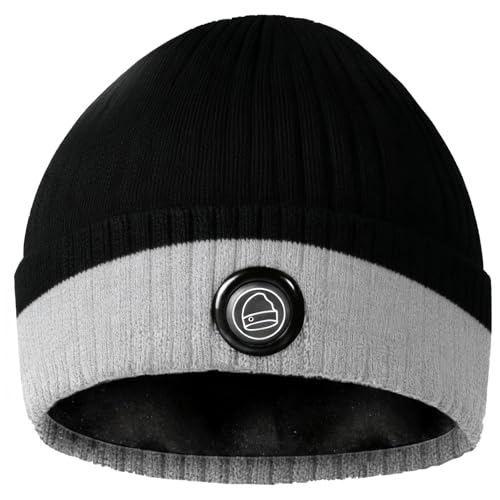 Amortherapie Heated Beanie Hat for Men Women, 7.4V 7000mAh Electric Thermal Knit Skull Cap for...