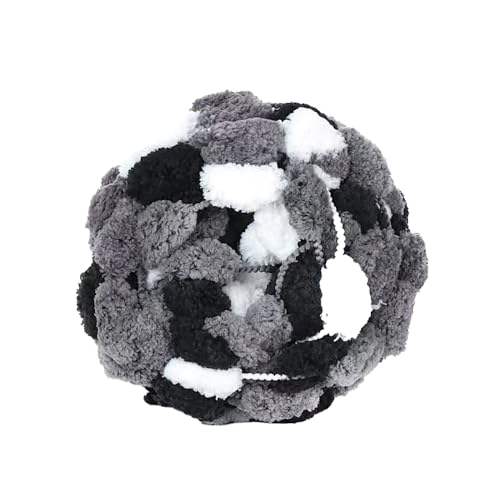 1 Roll 130 g Approx. 28 m Thick Wool Yarn Pom Pom Ball Wool Knitting Wool Yarn Plush Ball Yarn