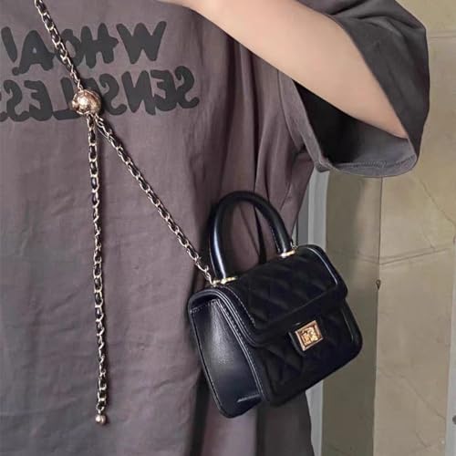 Image of Jiesinlov Purse Chain Adjustable Shoulder Strap with Small Metal Ball Replacement Transformation Crossbody Handbag