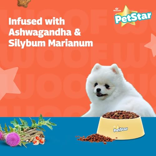 Image of Mankind PetStar Puppy Dry Dog Food, 28% High Protein, Milk & Wheat Flavor, 1 kg | Complete Nutrition for Puppies | Puppy Dog Food