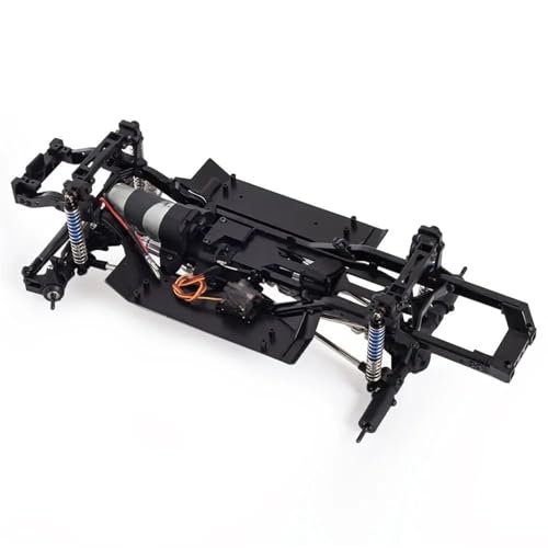 RC Accesorios para TRX4 para TRX-4 1/10 RC Coche Piezas Mejoradas Chasis Marco Caja Cambios 2 Velocidades con Motor 550 35T Kit DIY Modelos Juguete Repuesto(Chassis with Axle)