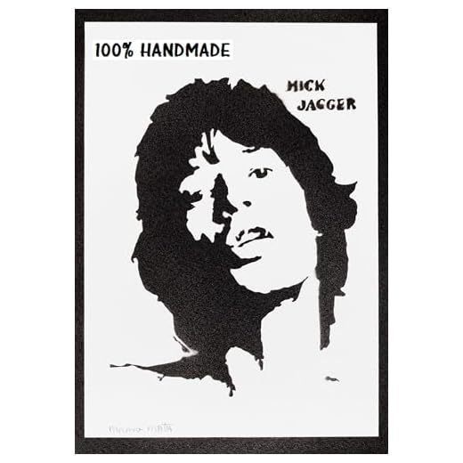 Mick Jag. Póster Música The Ro. Sto. Grafiti Hecho a Mano Handmade Street Art - Aesthetic Artwork