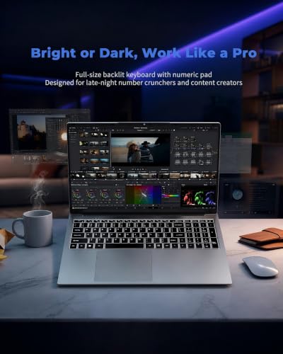 Image of NIAKUN Laptop, Window 11 Pro Laptop Computer 2026, 17.3 Inch Lap Top, 16GB RAM 1TB SSD PC, Core i5-7Y57 Processor, FHD Display, WIFI5, BT5.0, Office 365, for Business, School, Work, Student, Gray