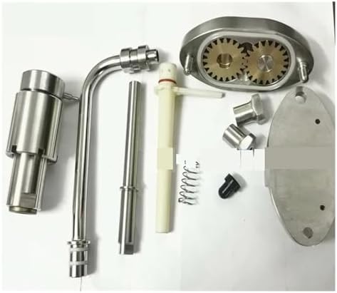 MUWAND Ice Cream Maker Parts, Compatible For Carpigiani, Soft Serve Machines Pumps Set With A Pair Of Brass Gears Attention To The Size, For UF820/UF523