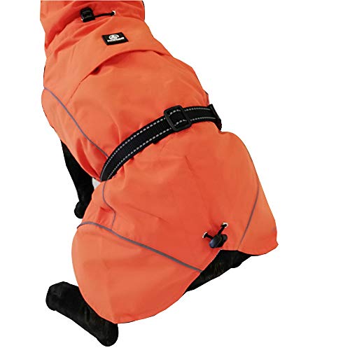 Croci Hiking Hundemantel, wasserdicht, Makalu, temperaturregulierendes Futter, Orange, 35 cm