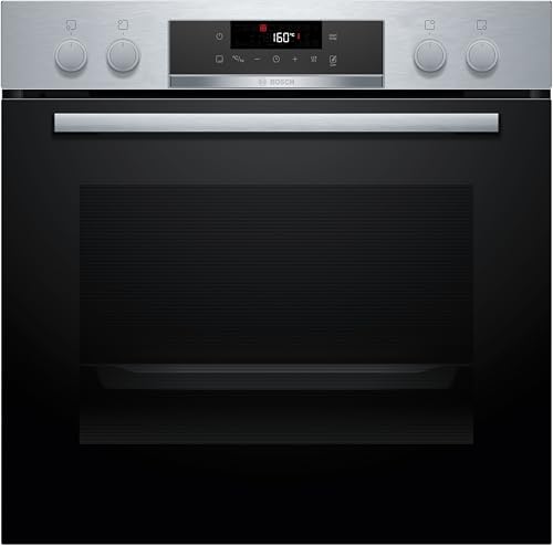 Bosch HND271AS64, Einbau-Herd-Set, Einbau-Herd 60 cm, HEA171BS3, Serie 2, Pyrolyse, Touch Control, Edelstahl & Elektro-Kochfeld 60 cm, NKN645GA2E, Serie 4, Herdgesteuert, 21 cm Kochzone, Mit Rahmen