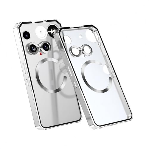 Nothing Phone (3)�p�o���p�[ �������w�ʃp�l���t Nothing Phone3�p�P�[�X ���̓����O �����t���[�� �ϏՌ����^���J�o�[(�V���o�[)