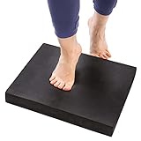 Stability Trainer Pad - Foam Balance Exercise Pad Cushion for Therapy, Yoga, Dancing Balance Training, Pilates,and Fitness (Black)