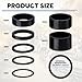 Sumind 11 Pieces Bike Carbon Fiber Headset Spacer Bicycle 1-1/8 Inch 20 15 10 5 3 2 1 mm, 7 Size