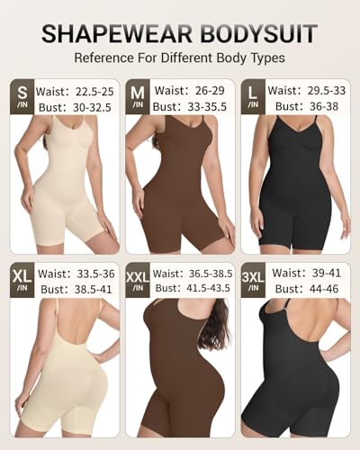 Image of Tank Bodysuit for Women Tummy Tucker Shapewear Butt Lifter Body Shaper Compression Bodysuit
