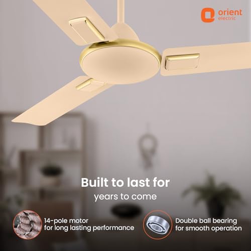 Image of Orient Electric 1200mm Apex Cruise Ceiling Fan for Home | BEE 1 Star Rated Energy Efficient Fan|Outstanding Performance | 2 Years Warranty by Orient | Royal Beige