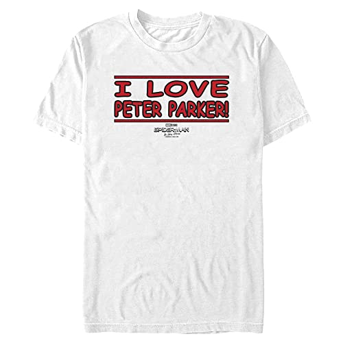 T-shirt Spider-Man Marvel grande taille 3XL blanc manches courtes pour homme