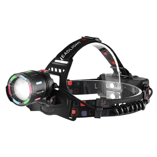 Frontal LED de alta luminosidad con foco impermeable y cabezal inclinable a 90 grados