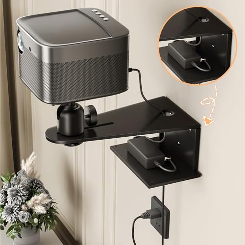 Soporte para proyector resistente contra vibraciones para montaje invertido de pared 4