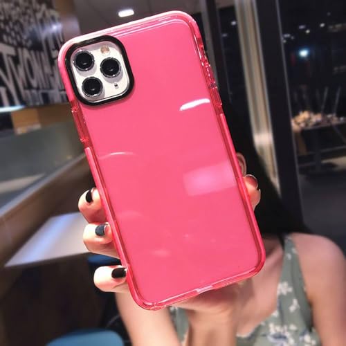 Coque de téléphone silicone iPhone XR rouge protectrice transparente et souple
