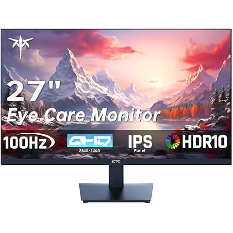 KTC 27 Inch QHD Gaming Monitor Cover
