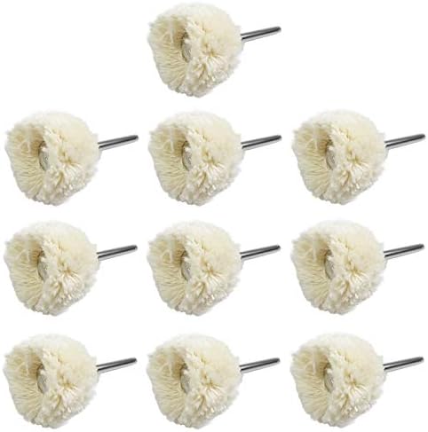 10pcs 1/8inch Cotton Polishing Buffing Wheel for Dremel Polishing Kit - Polishing Wheel or Silver Polish Wheel - Watch Polishing Kit - Jewelry Buffer Dremel