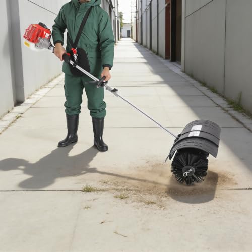 Image of 52cc Handheld Lawns Sweeper 2-Stroke Air Cooled Fuel Engine Gas Power Sweeping Broom Machine (3)