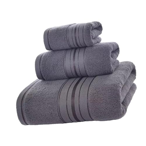 Juego de toallas de baño y mano absorbentes con tejido de secado rápido para el hogar 8