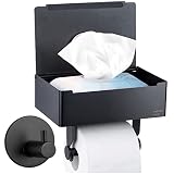 Bequeme feuchttücherbox - Dieser innovative Toilettenpapierhalter mit Box erleichtert das Aufbewahren und Organisieren von kleinen Gegenständen wie Binden und Tampons.