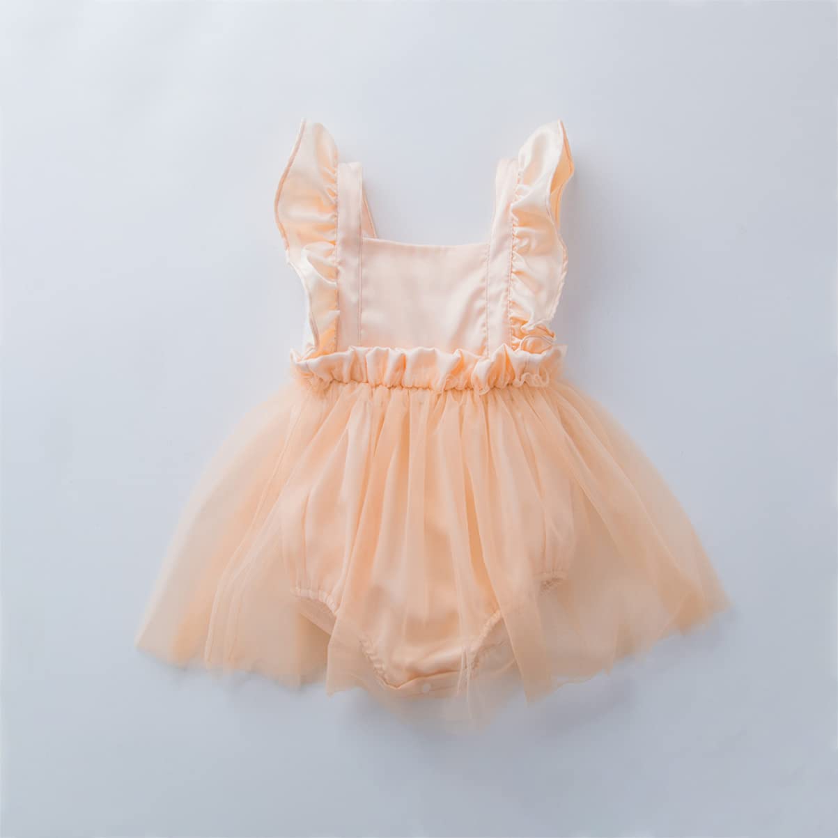 ibasenice 3 Uds Vestido Mameluco Con Manga Voladora Ropa Para Bebé Niña Ropa Para Niñas Pequeñas Vestidos Tutú Para Niñas Trajes De Fotografía Para Recién Nacidos Niña Blanca Versión