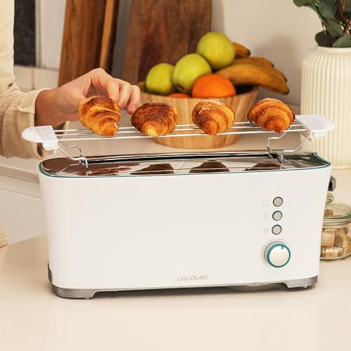 Cecotec Grille pain Toast&Taste Extra W de puissance Double fente pour pains épais Système d'auto centrage 7 Positions de grillage Éjection automatique Bac à miettes - vue 6