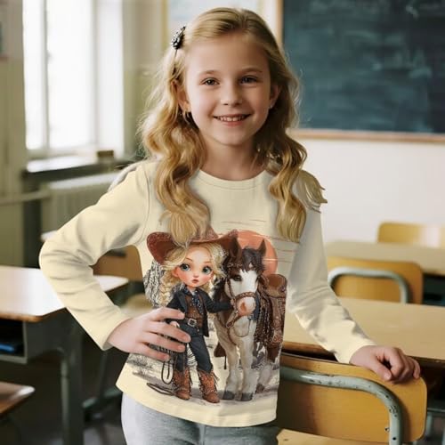 Image of Uourmeti Teens Girls Long Sleeve T Shirts Fall Outfits Boys Active Sportswear Running Tops