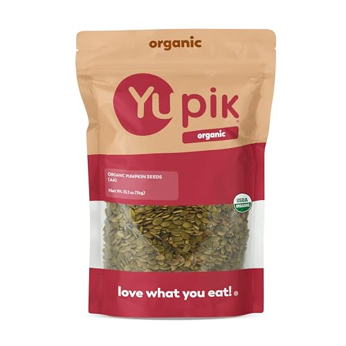 Yupik Organic Raw Pumpkin Seeds, No Shell, 2.2 lb (35.2