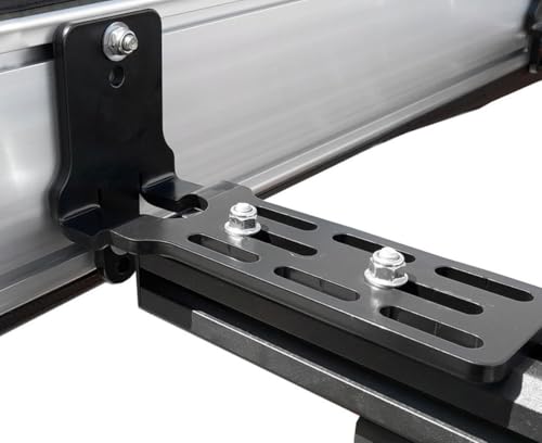 Overland Vehicle Systems Nomadic Awning Bracket Kit for 270, & 180 - Set of 3 Heavy Duty Steel Brackets - Set of 2 Tension Straps - Mounting Hardware Included