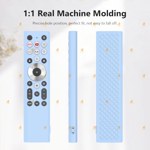 Image of RAYA Silicone Cover Compatible with 2026 Hisense TV Remote E7Q PRO / U6N PRO Model TV Remote Protection Case (Blue)