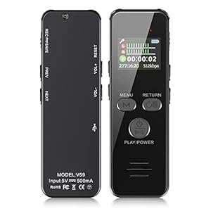 Howabo 60H Digital Voice Recorder, 64GB Metal Housing Audio Recorder, USB C Voice Activated Recorder for Lectures Meeting Class Interview