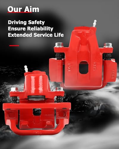 Image of cciyu 19B3277 19B3276 Rear Left & Right Brake Calipers With Bracket For Toyota For Sequoia 2008-2015,For Toyota For Tundra 2007-2015