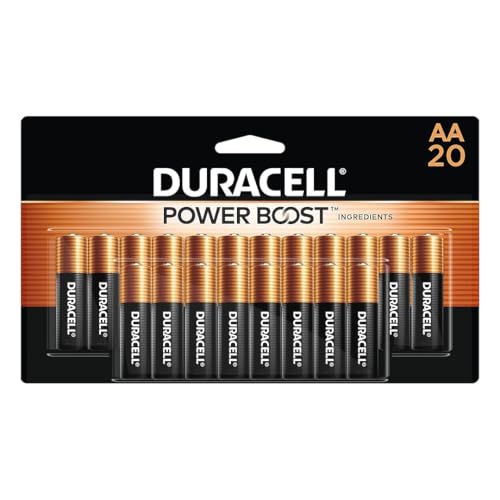 Piles alcalines AA Duracell contre les pannes d'appareils domestiques lot de 20