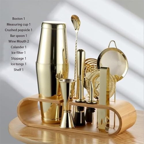 Set de Coctelera y kit Bartender de Acero Inoxidable miniatura 5