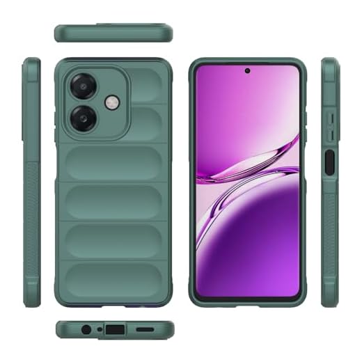 Elubugod Capa compatível com Oppo A40 4G/A60 5G, TPU para celular macio compatível com Oppo A3x 4G/5G (Índia) CPH2641 CPH2681 / A3 4G/5G (Índia) CPH2669 CPH3669 CPH2683 Capa verde